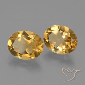 Pedras preciosas de Citrino ouro profundo natural de 4.40 ct, oval, VVS