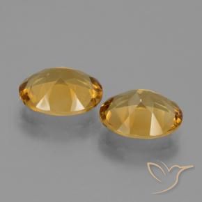 Pedras preciosas de Citrino ouro profundo natural de 4.40 ct, oval, VVS
