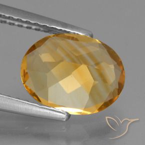 Citrino Laranja-dourado médio-claro Natural 2.09ct, oval, VS