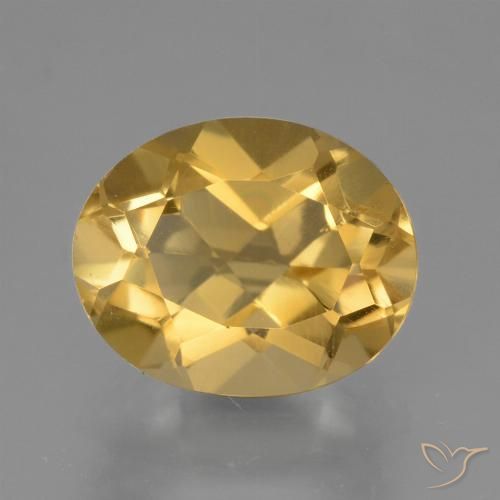 2.25ct Natural Laranja Dourada Citrino, oval, VVS