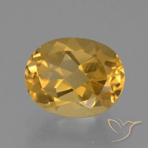 Citrino Dourado Médio-escuro Natural 2.50ct, oval, VVS-VS