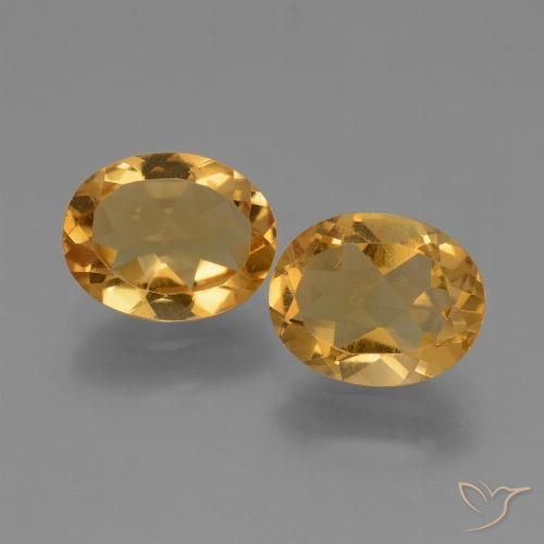 3.98ctw Natural Laranja Dourado Profundo Citrino, oval, VS