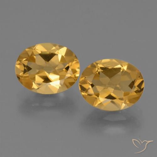 4.76ctw Natural Laranja Dourado Profundo Citrino, oval, VVS