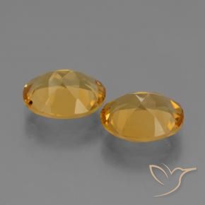 Pedras preciosas de Citrino Laranja Dourado Profundo natural de 4.76 ct, oval, VVS