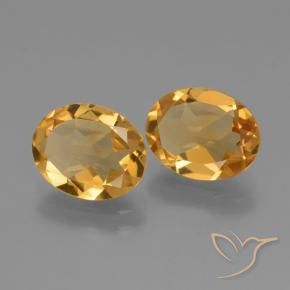 Pedras preciosas de Citrino Laranja Dourado Profundo natural de 4.05 ct, oval, VVS