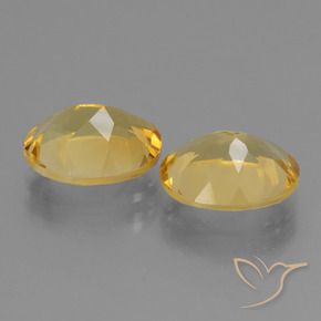 Pedras preciosas de Citrino Dourado natural de 4.33 ct, oval, VS