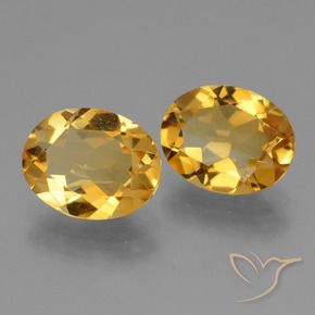 Pedras preciosas de Citrino Laranja Dourado Profundo natural de 4.22 ct, oval, VVS
