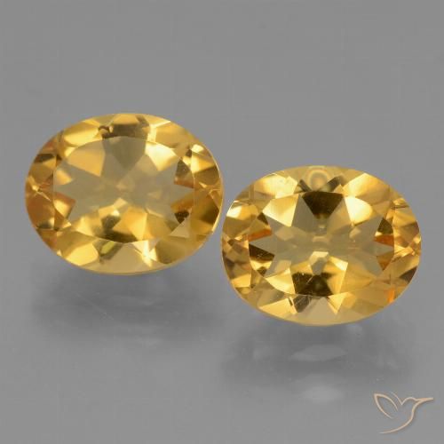 4.94ctw Natural Laranja Dourado Profundo Citrino, oval, VVS-VS