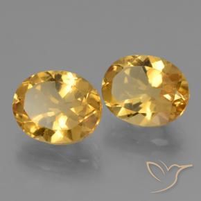 Pedras preciosas de Citrino Laranja Dourado Profundo natural de 4.94 ct, oval, VVS-VS