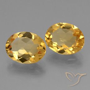Pedras preciosas de Citrino Laranja Dourado Profundo natural de 4.52 ct, oval, VVS-VS