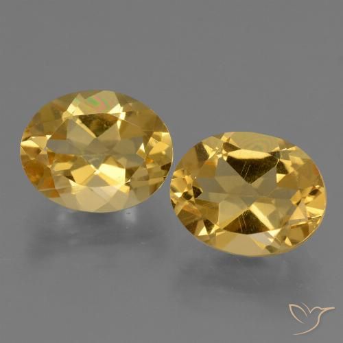 4.84ctw Natural Laranja Dourado Profundo Citrino, oval, VVS