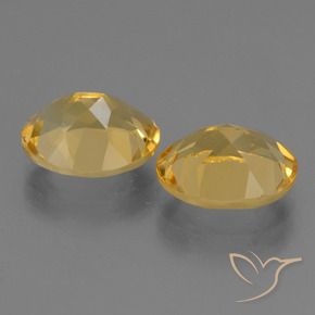 Pedras preciosas de Citrino Laranja Dourado Profundo natural de 4.84 ct, oval, VVS