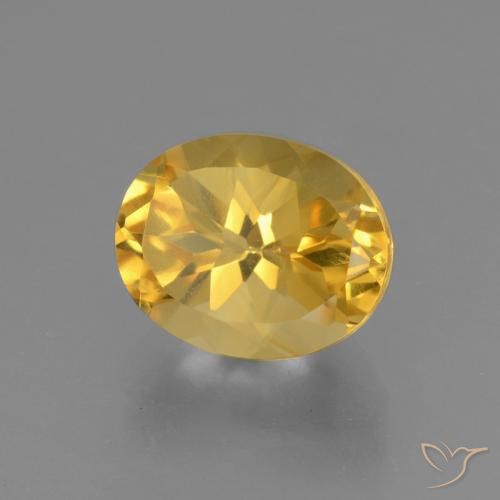 Citrino ouro brilhante Natural 2.69ct, oval, VS