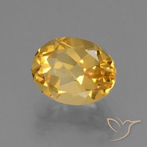 Citrino ouro médio Natural 3.09ct, oval, VVS-VS