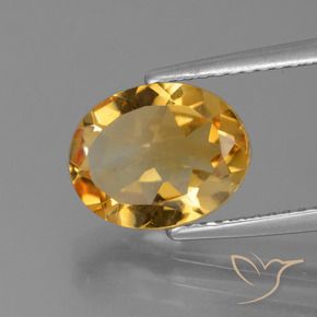 Citrino Laranja-dourado médio Natural 2.33ct, oval, VS