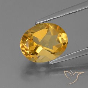 Citrino Dourado médio Natural 2.57ct, oval, VVS-VS