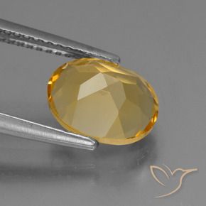 Citrino Dourado médio Natural 2.57ct, oval, VVS-VS
