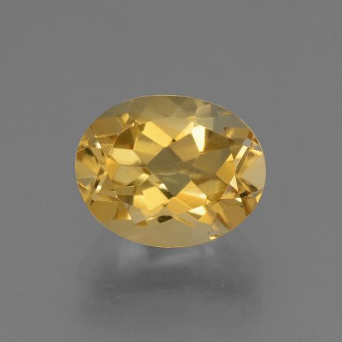 Citrino dourado natural 2,69ct, corte oval, VVS