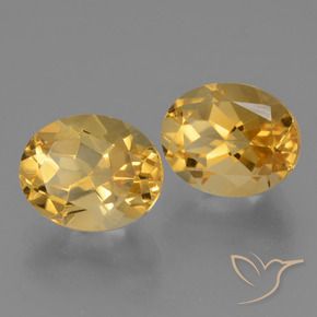 Pedras preciosas de Citrino Dourado médio natural de 5.77 ct, oval, VVS