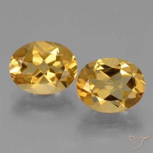 4.69ctw Natural ouro brilhante Citrino, oval, VVS