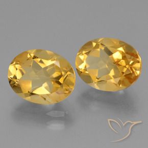Pedras preciosas de Citrino Dourado médio natural de 4.90 ct, oval, VVS