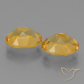 Pedras preciosas de Citrino Dourado médio natural de 4.90 ct, oval, VVS