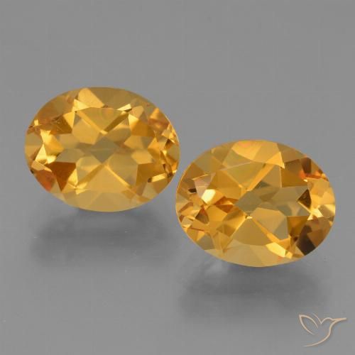 4.94ctw Natural Laranja escuro-dourado Citrino, oval, VS