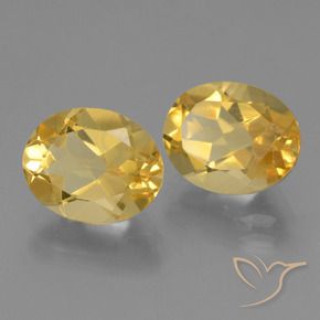 Pedras preciosas de Citrino ouro brilhante natural de 4.60 ct, oval, VS