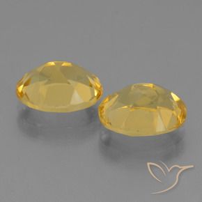 Pedras preciosas de Citrino ouro brilhante natural de 4.60 ct, oval, VS