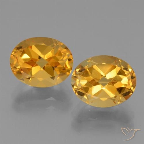 5.40ctw Natural Laranja Dourado Profundo Citrino, oval, VVS-VS