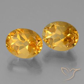 Pedras preciosas de Citrino Laranja Dourado Profundo natural de 5.40 ct, oval, VVS-VS