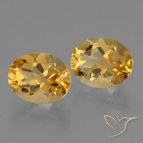 Pedras preciosas de Citrino Dourado Escuro natural de 5.25 ct, oval, VVS