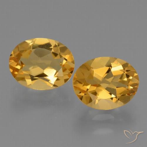 4.92ctw Natural Laranja Dourado Profundo Citrino, oval, VVS