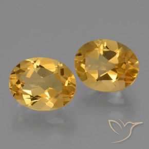 Pedras preciosas de Citrino Laranja Dourado Profundo natural de 4.92 ct, oval, VVS