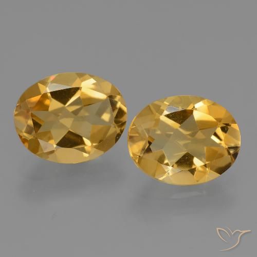 4.29ctw Natural Laranja Dourado Profundo Citrino, oval, VVS-VS