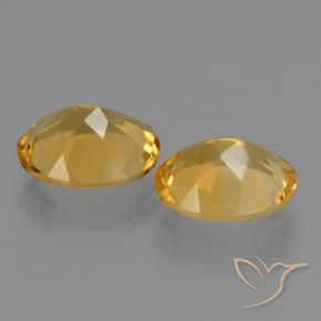 Pedras preciosas de Citrino Laranja Dourado Profundo natural de 4.29 ct, oval, VVS-VS