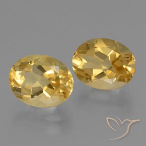 Pedras preciosas de Citrino Dourado médio natural de 5.40 ct, oval, VVS