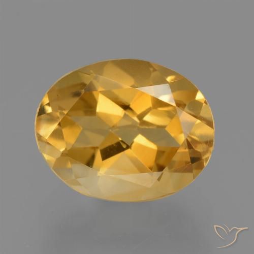 2.74ct Natural Laranja Dourado Profundo Citrino, oval, VVS