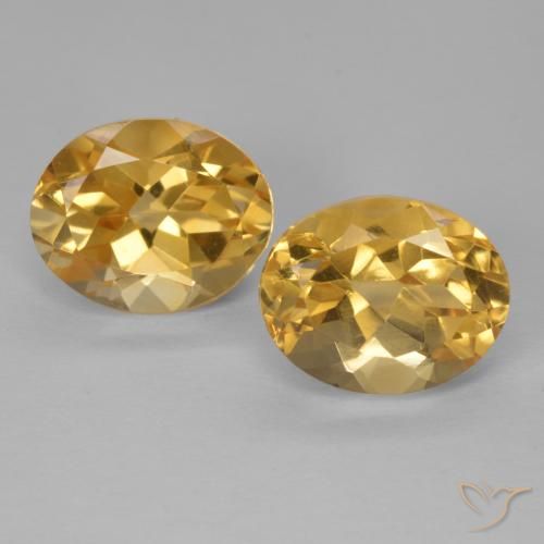 5.78ctw Natural Laranja Dourado Profundo Citrino, oval, VVS