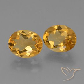 Pedras preciosas de Citrino Dourado Escuro natural de 4.75 ct, oval, VVS-VS
