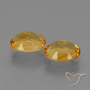 Pedras preciosas de Citrino Dourado Escuro natural de 4.75 ct, oval, VVS-VS