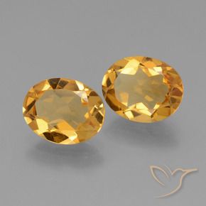 Pedras preciosas de Citrino Laranja Dourado Profundo natural de 4.31 ct, oval, VVS-VS