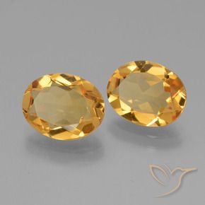 Pedras preciosas de Citrino Dourado Escuro natural de 4.47 ct, oval, VVS