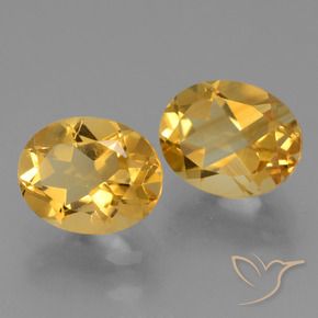 Pedras preciosas de Citrino ouro brilhante natural de 5.33 ct, oval, VVS