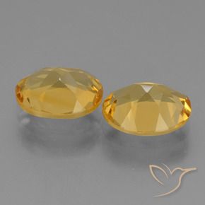 Pedras preciosas de Citrino Laranja Dourado Profundo natural de 4.20 ct, oval, VVS-VS