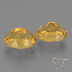 Pedras preciosas de Citrino Laranja Dourado Profundo natural de 5.61 ct, oval, VVS