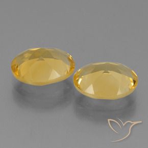 Pedras preciosas de Citrino Dourado Médio-escuro natural de 4.42 ct, oval, VVS-VS