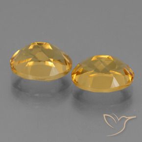 Pedras preciosas de Citrino Dourado Médio-escuro natural de 5.15 ct, oval, VVS-VS