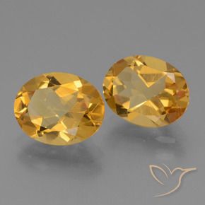 Pedras preciosas de Citrino Dourado Escuro natural de 4.40 ct, oval, VVS