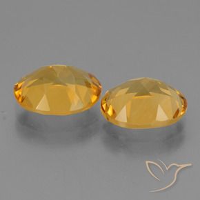 Pedras preciosas de Citrino Dourado Escuro natural de 4.40 ct, oval, VVS